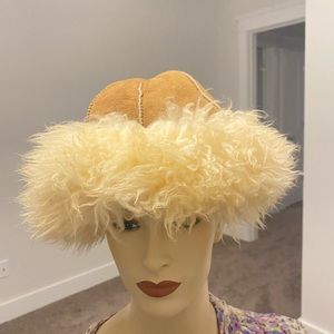 Sundance sheepskin winter hat.